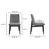 Charlie Dining Chair Dark Grey – Set Of Two by Moes Home