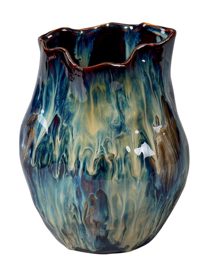 Whirl Ceramic Decorative Vase, Small by Jamie Young