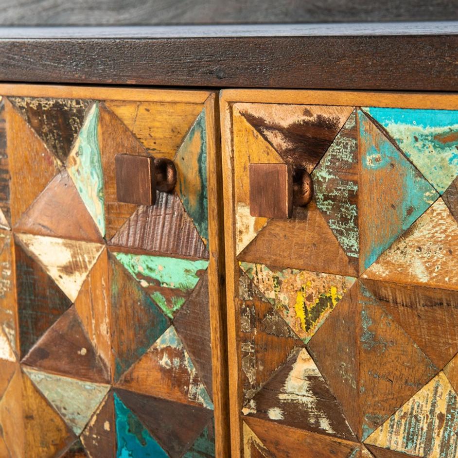 Rio 62" Carved Teak Wood Sideboard by Home Trends & Design