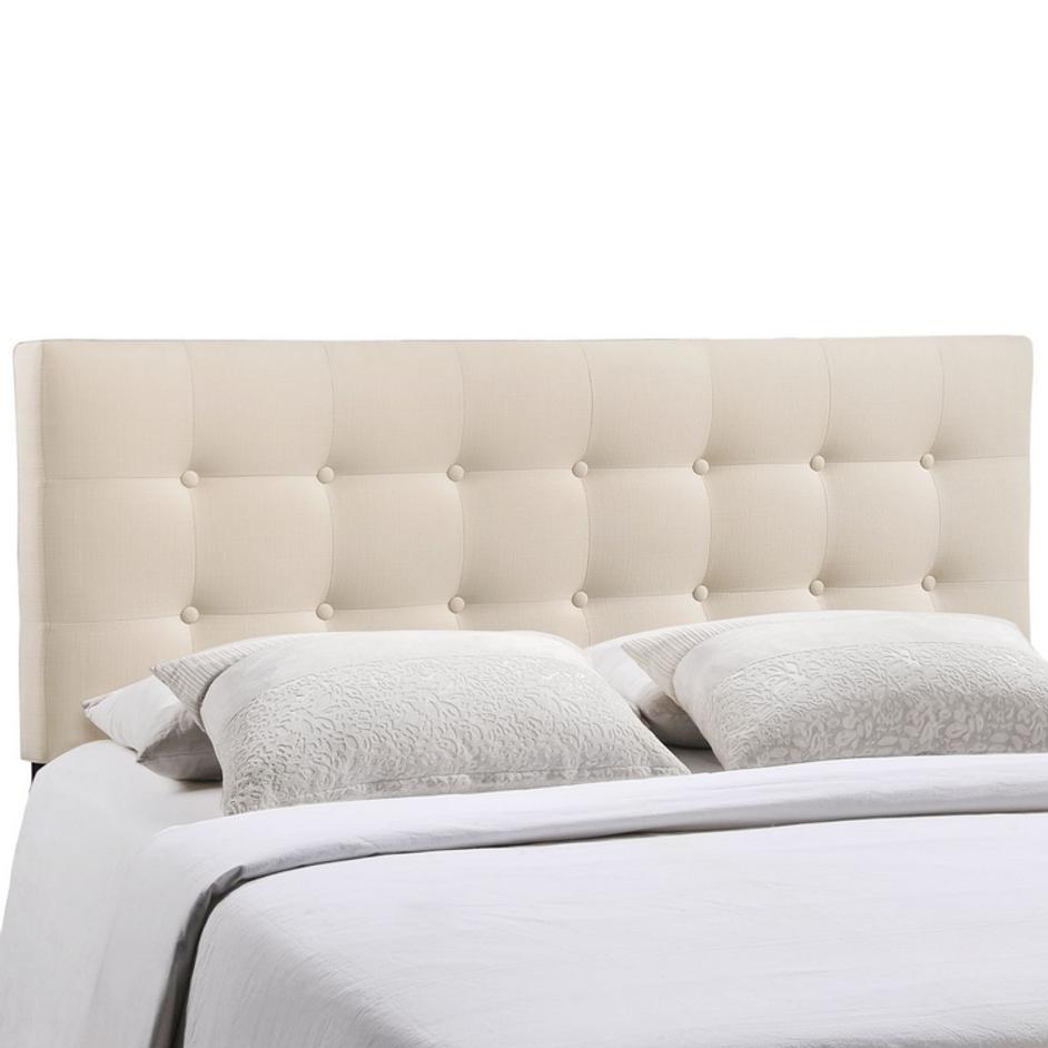 Leopold Queen Upholstered Fabric Headboard In Ivory by Modway Furniture