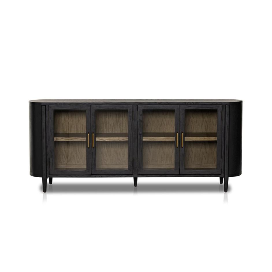 Tolle 82" Sideboard In Drifted Oak Solid by FOUR HANDS