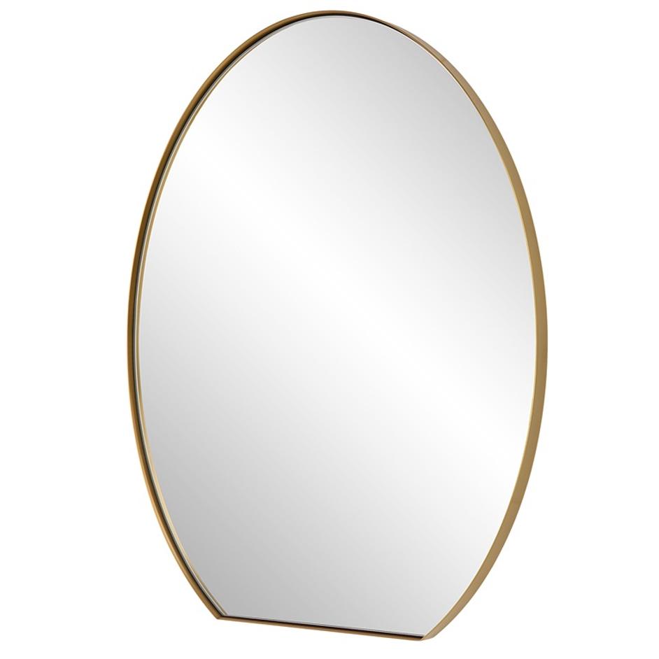 Cabell Brass Oval Mirror by Uttermost