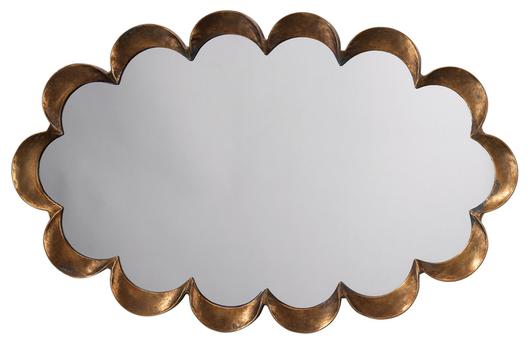 Scalloped Steel Wall Mirror by Jamie Young