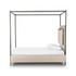 Leigh Canopy Queen Bed - Palm Ecru by Four Hands