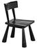 Gilbert Sungkai/Mindi Chair in Charcoal Black by Noir Furniture