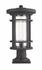Jordan 1 Light Outdoor Pier Mounted Fixture in Oil Rubbed Bronze Finish by Z-Lite
