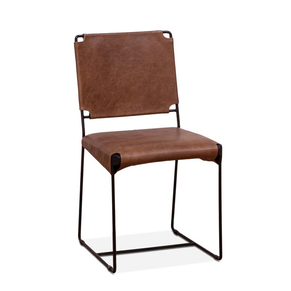 New York Dining Chair Tobacco leather by Home Trends & Design