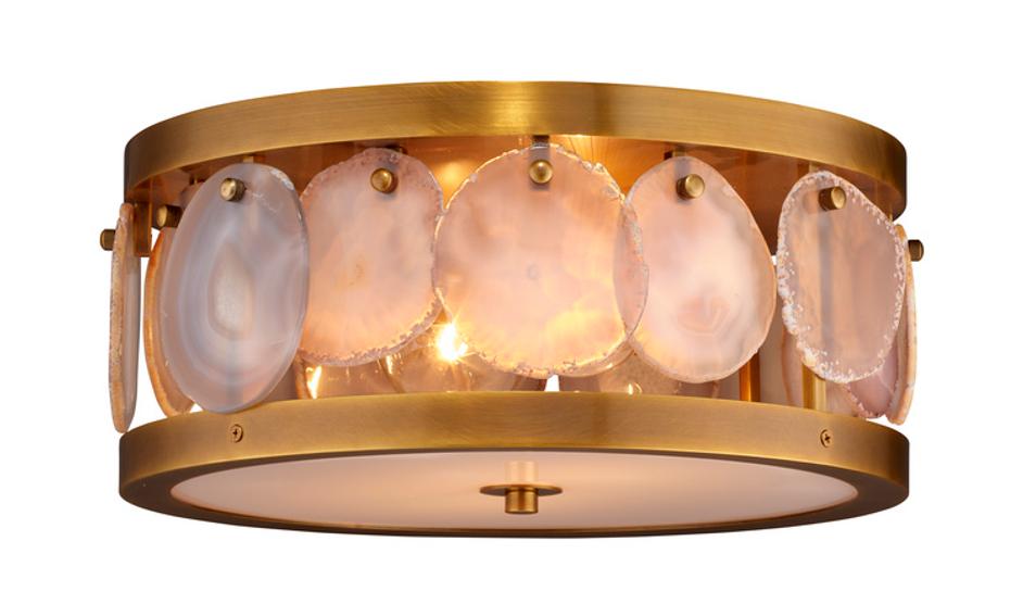 Upsala Agatge Flush Mount Ceiling Light, Small by Jamie Young