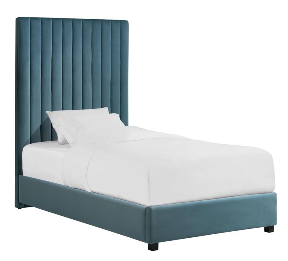 Arabelle Sea Blue Bed in Twin by tov furniture