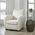 Teddy White Shearling Accent Chair by Uttermost