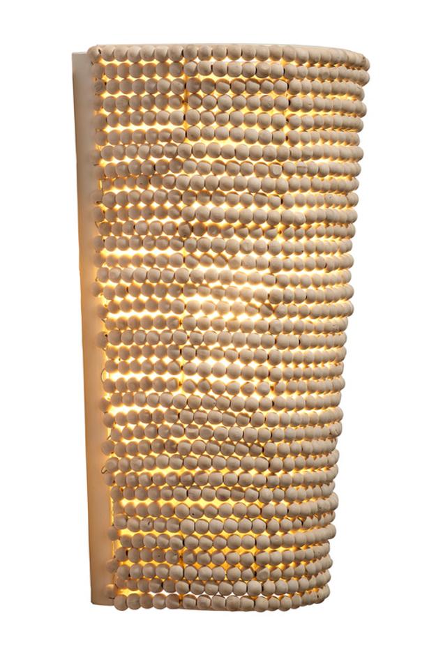  Seawall 1-Light Beaded Cone Wall Sconce by Jamie Young