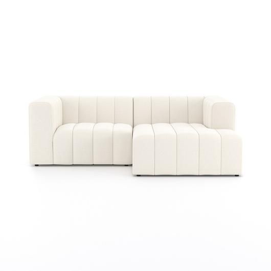 Langham Channeled 2pc Sectional In Raf Ch by FOUR HANDS