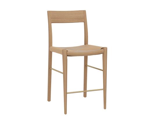 BONDI COUNTER STOOL - LIGHT OAK by Sunpan