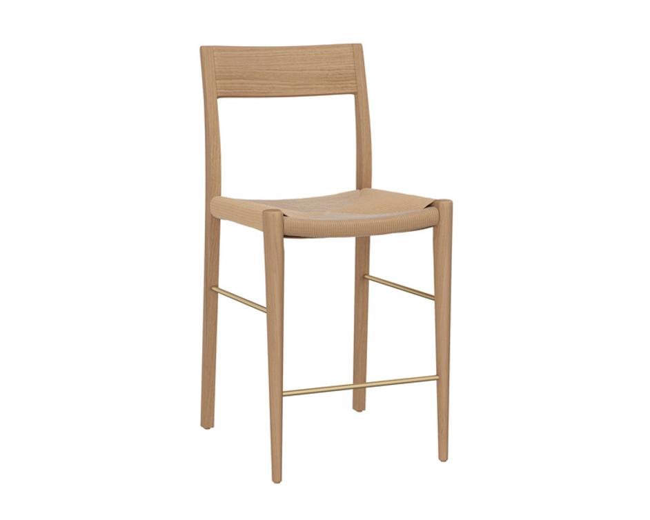 BONDI COUNTER STOOL - LIGHT OAK by Sunpan