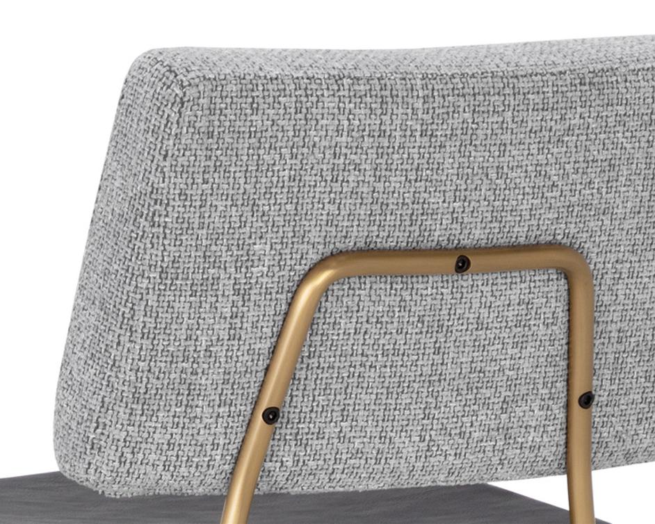 BRINLEY BARSTOOL - GOLD - NIGHTFALL BLACK / CHACHA GREY by Sunpan