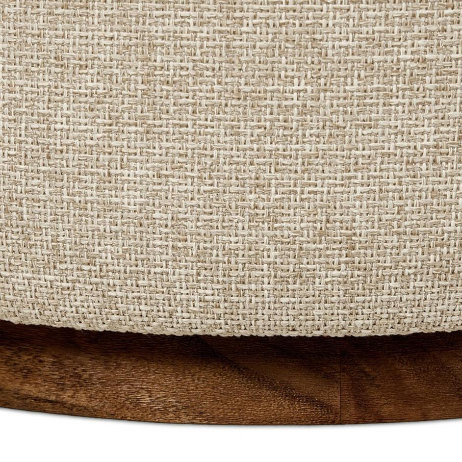 Sinclair Outdoor Ottoman - Hayes Cream by Four Hands