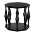 Marceo Side Table, Hand Rubbed Black by Noir Furniture