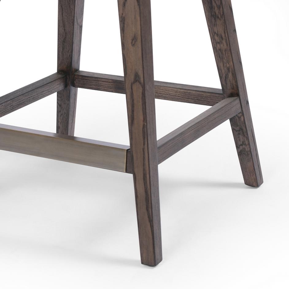 Task Swivel Counter Stool in Modern Velvet by FOUR HANDS