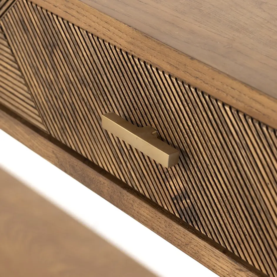 Caspian Console Table - Natural Ash Veneer by Four Hands