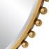 Taza Gold Round Mirror by Uttermost