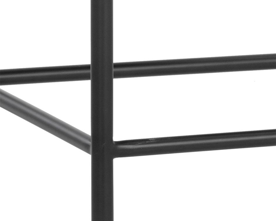 Seneca Counter Stool - Black - Polo Club Stone by Sunpan