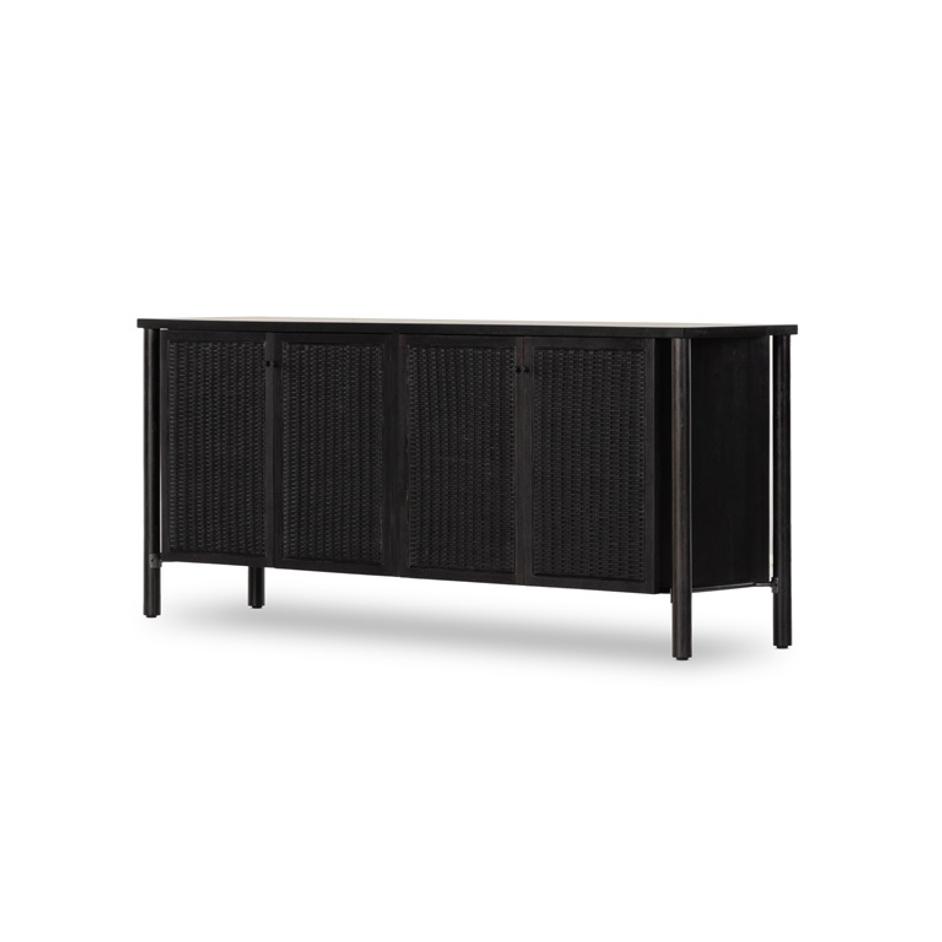 Veta Sideboard In Black Cane by FOUR HANDS
