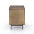 Sunburst Cabinet Nightstand-Aged Brass by FOUR HANDS