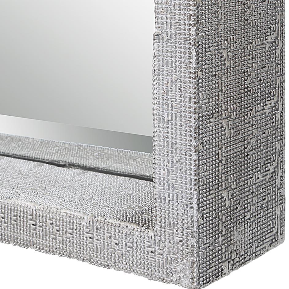 Omega Oversized Silver Mirror by Uttermost