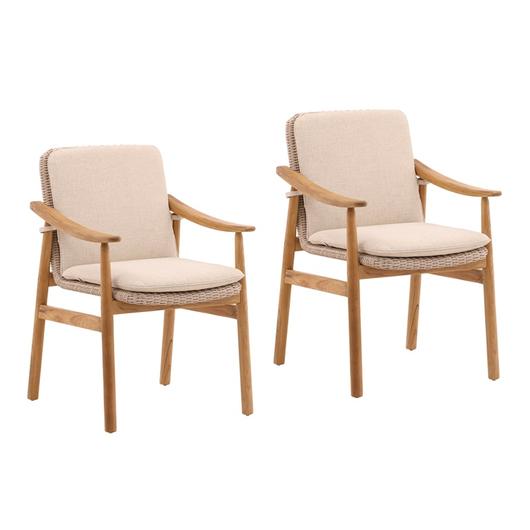 Avignon Outdoor Dining Chair Set of 2 by Curated Collections