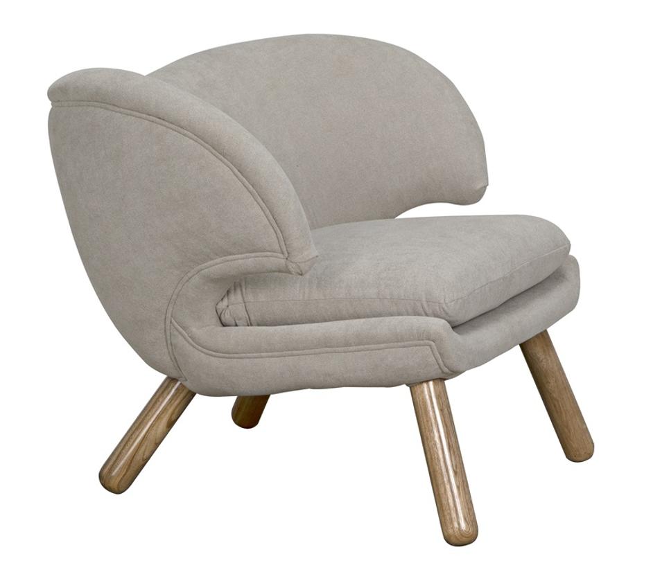 Valerie Chair with Wheat Fabric by Noir Furniture
