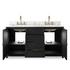 Millie Double Vanity - Satin Drifted Black Veneer by Four Hands
