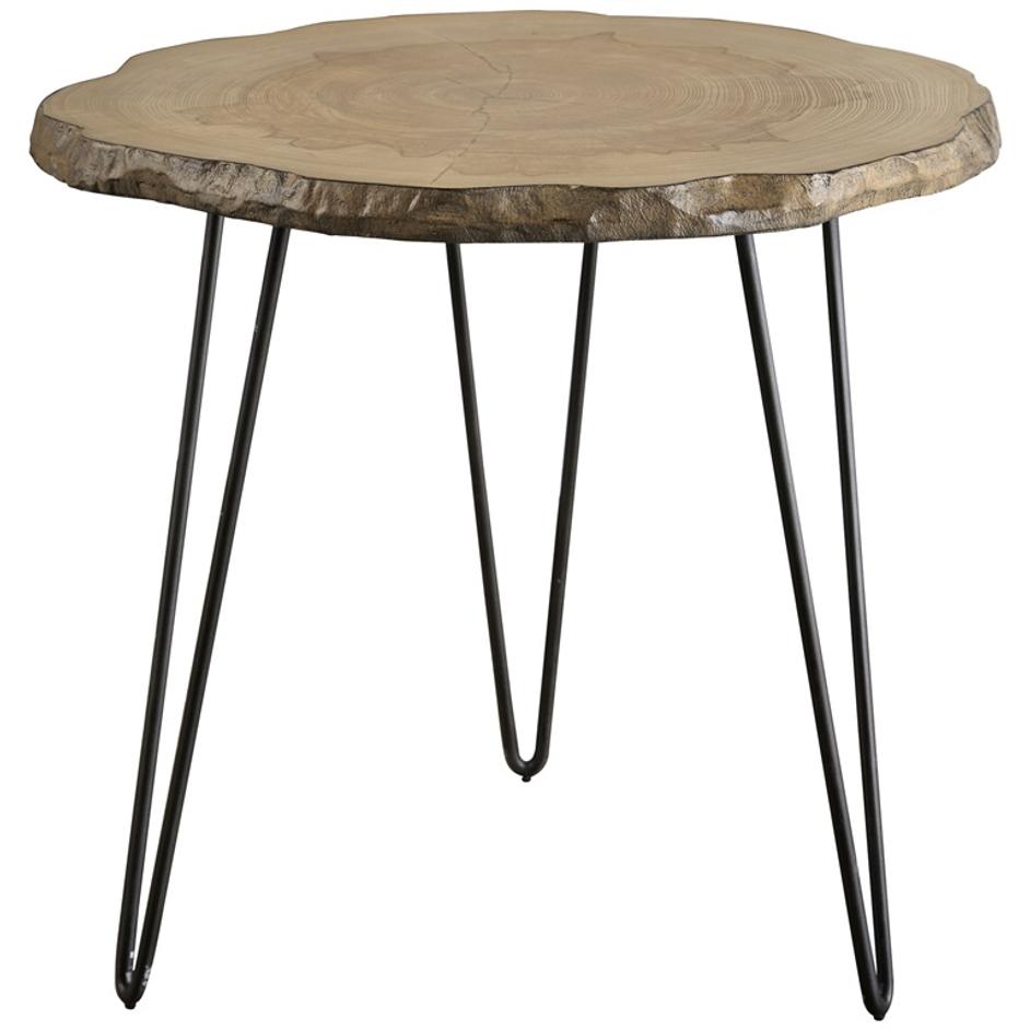 Runay Wood Slab Side Table by Uttermost