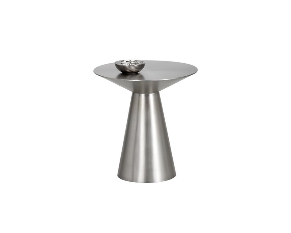 Carmel Side Table - Stainless Steel by Sunpan