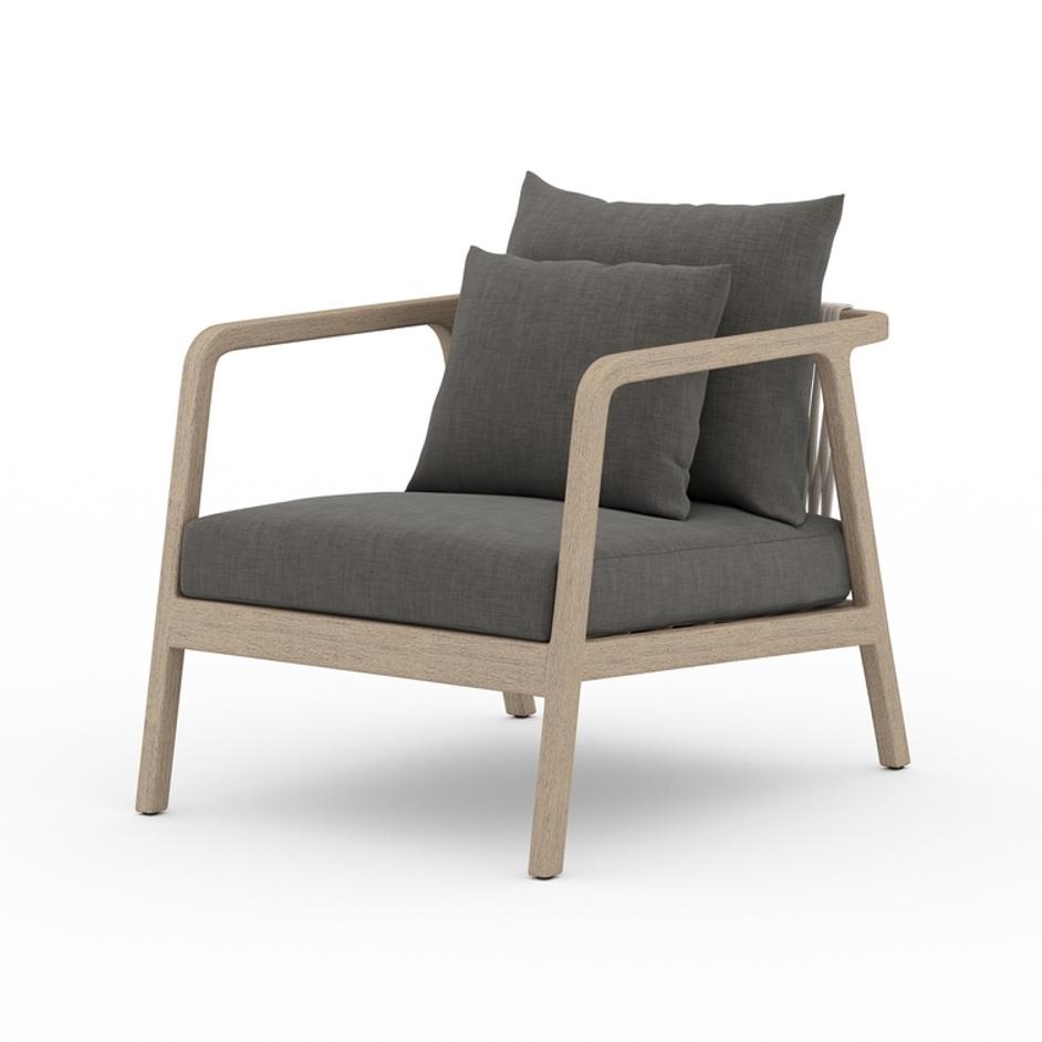 Numa Outdoor Chair in Brown and Charcoal by FOUR HANDS