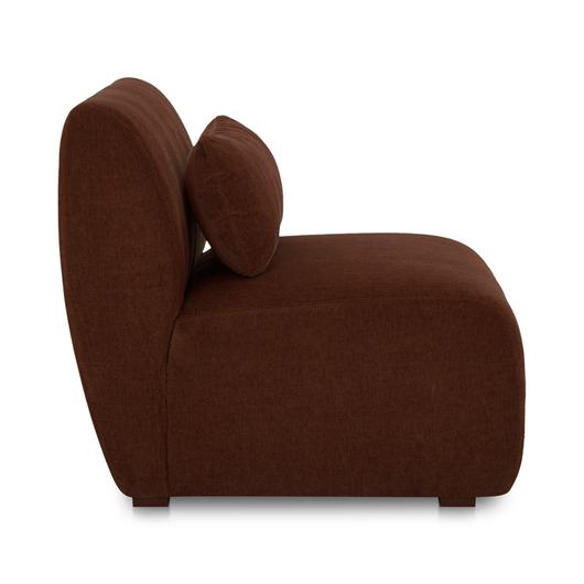 Amelia Slipper Chair Chestnut by Moes Home