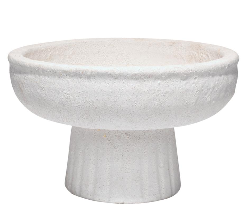 Aegean Ceramic Pedestal Decorative Bowl, Small by Jamie Young