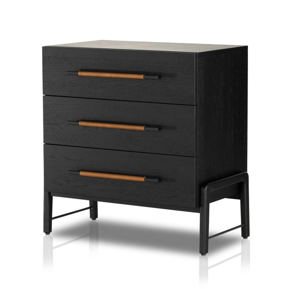 Rosedale 3 Drawer Dresser - Ebony Oak Veneer by Four Hands