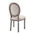Seneca Vintage French Upholstered Fabric Dining Side Chair Set Of 2 In Beige by Modway Furniture
