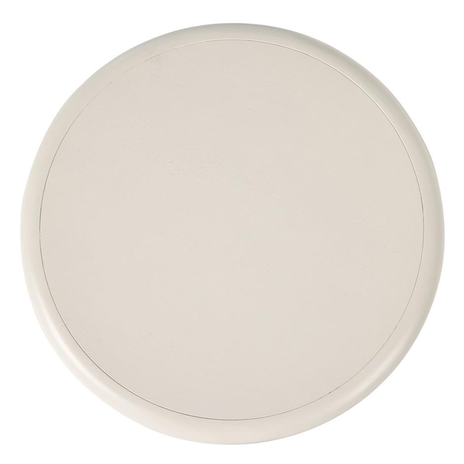 Zach End Table In Tofu Solid by Four Hands