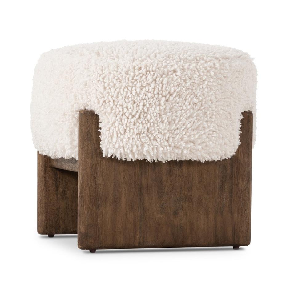 Kirby Accent Stool - Andes Natural by Four Hands