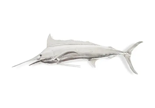 Blue Marlin Fish, Silver Leaf by PHILLIPS COLLECTION