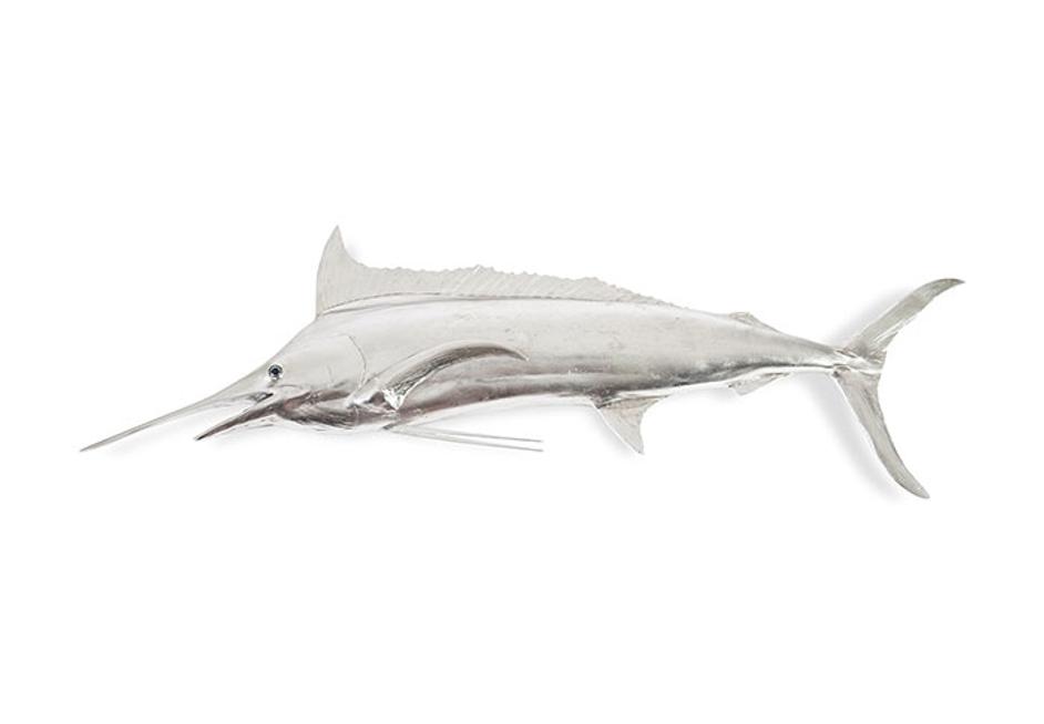 Blue Marlin Fish, Silver Leaf by PHILLIPS COLLECTION