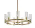 CLARABELLE CHANDELIER - SMALL - BRASS by Sunpan
