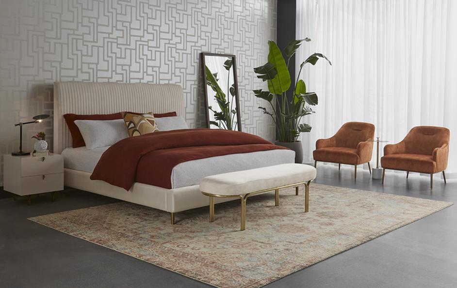 ZAGORA LOOM-KNOTTED RUG - RUST - 8' X 10' by Sunpan