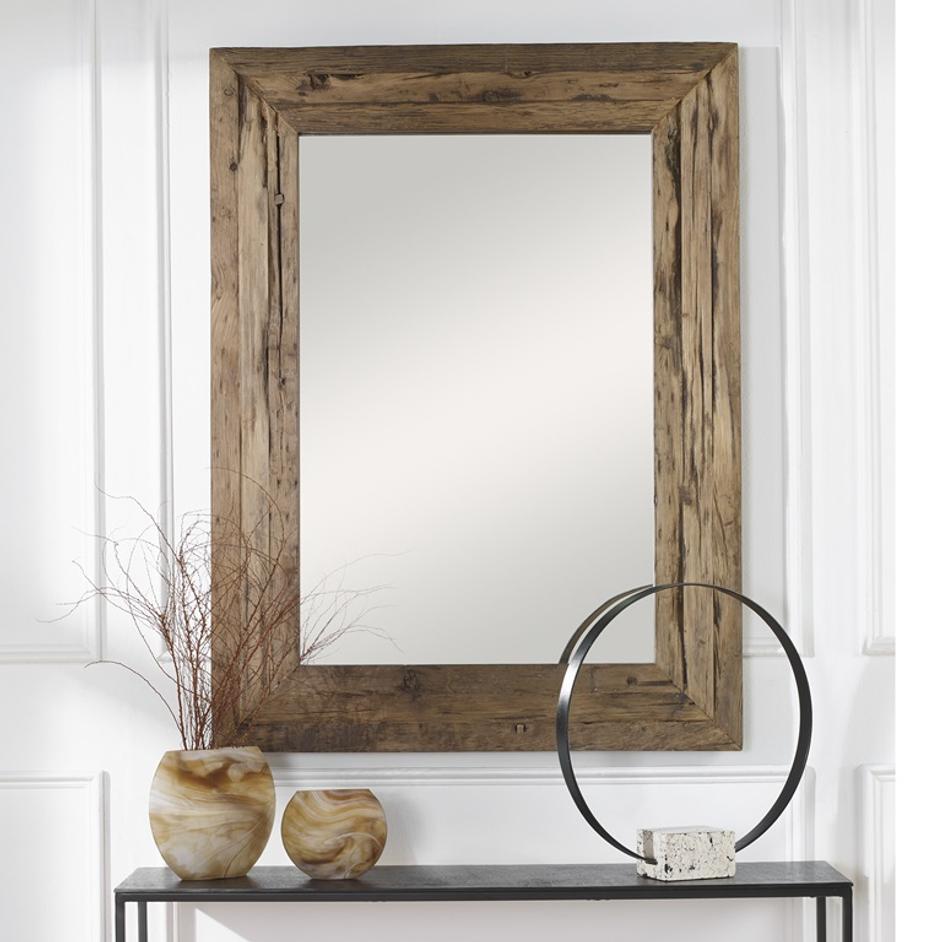 Rennick Rustic Wood Mirror by Uttermost