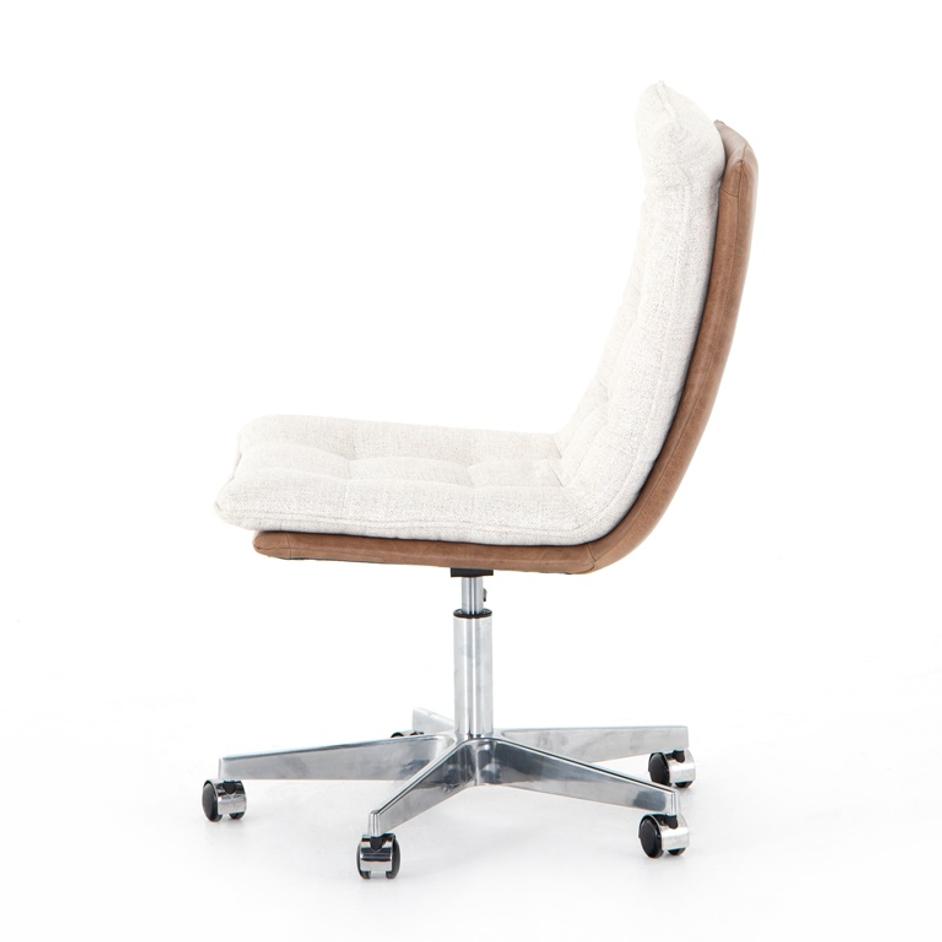 Quinn Desk Chair In Chaps Saddle by FOUR HANDS
