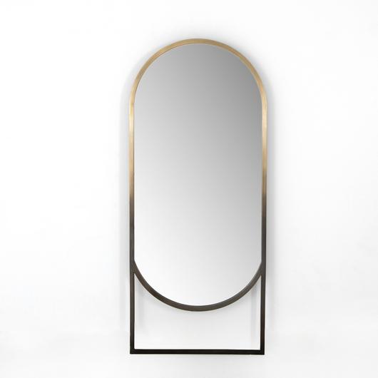Dawson Floor Mirror in Ombre Brass by FOUR HANDS