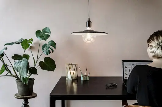 Shade Hardwired Pendant with LED Bulb by UMAGE