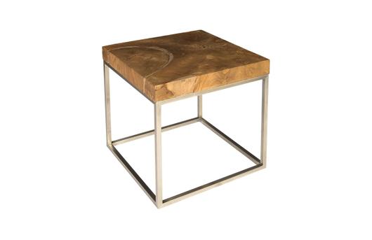 Teak Puzzle Side Table by PHILLIPS COLLECTION