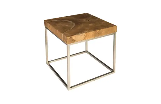 Teak Puzzle Side Table by PHILLIPS COLLECTION